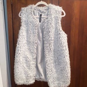 Design Lab- Lord & Taylor: Grey Fur Vest